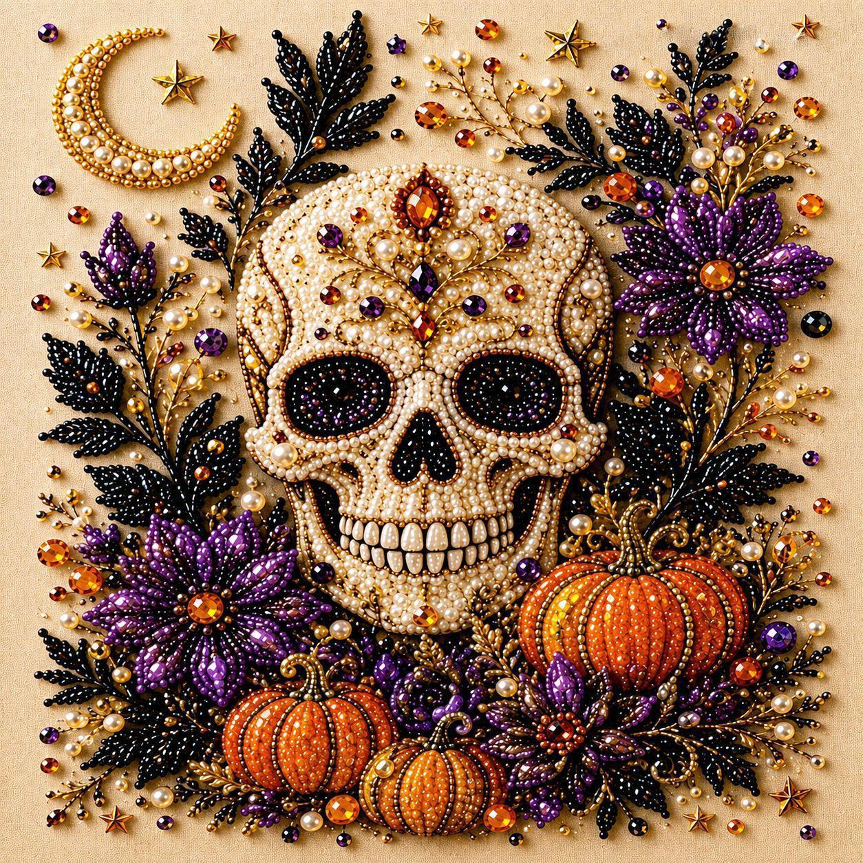 👻💎Halloween Ghost Pearl Art DIY Kit