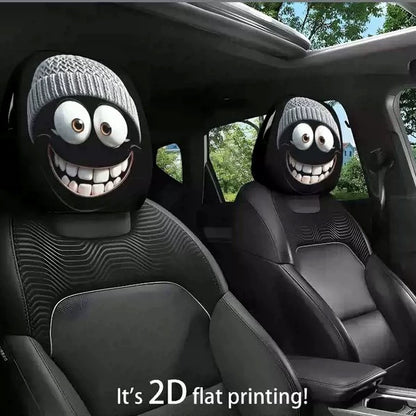 👿🔥 GM-Compatible Washable Cotton Car Seat Headrest Covers 2-Pcs