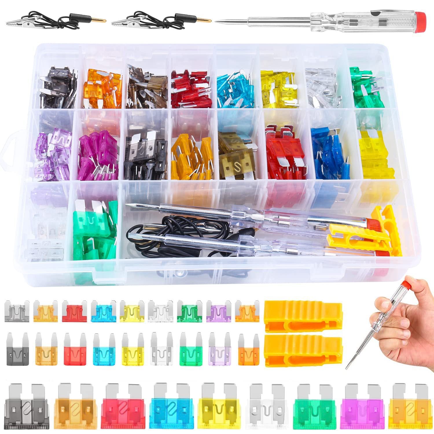 310 Pcs Car Fuses Assortment Kit