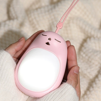🔋Rechargeable Bear Hand Warmers— Magnetic, 3 Heat Settings & Pocket-Size Design