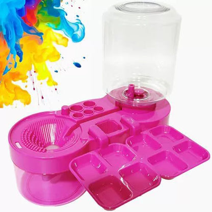 🎨Circulating water flow paintbrush cleaning cup
