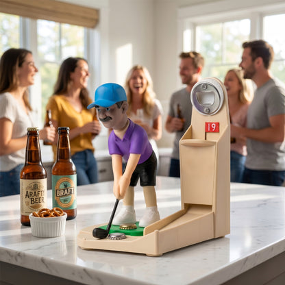 Novel Golf Ball-Shaped Bottle Opener