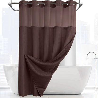 ✨Hookless Washable Waffle Weave Shower Curtain