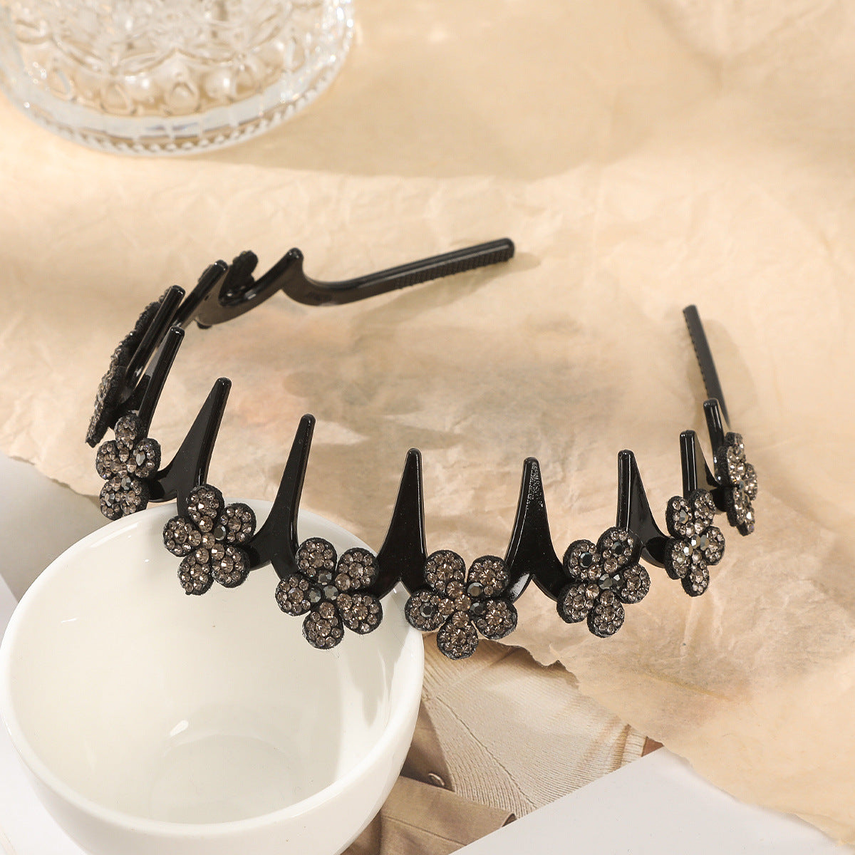🦋Wavy Crystal Butterfly Headband Set for Women