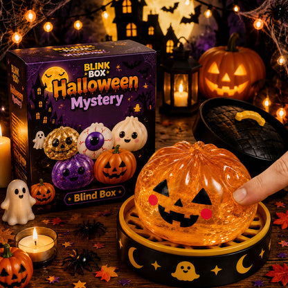 Halloween Ghost Dumpling Glitter Squeeze Toy