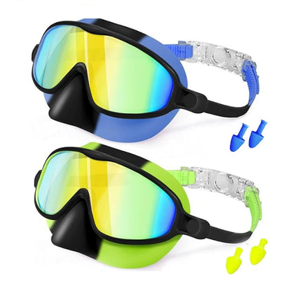 🏊 Universal Protection Swim Goggles with Nose Cover