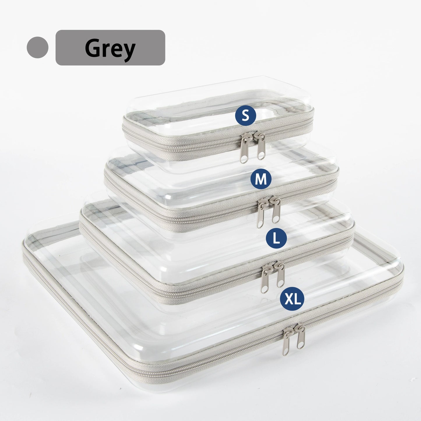 📦 High Transparency Organizer Storage Box Clear Hard Zipper Case