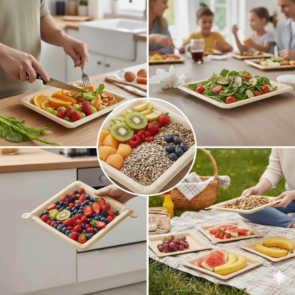 🔄Peelable disposable paper trays