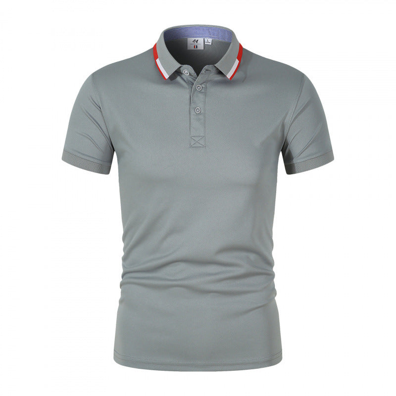 Men's Cotton-Simulated Polo Cultural T-Shirt