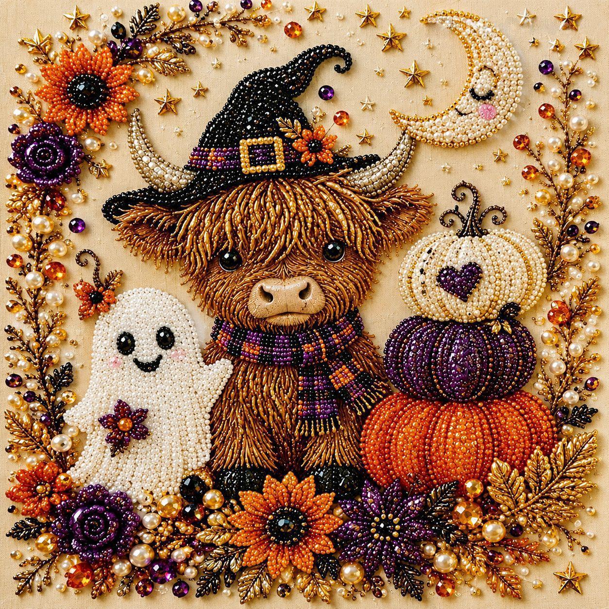 👻💎Halloween Ghost Pearl Art DIY Kit