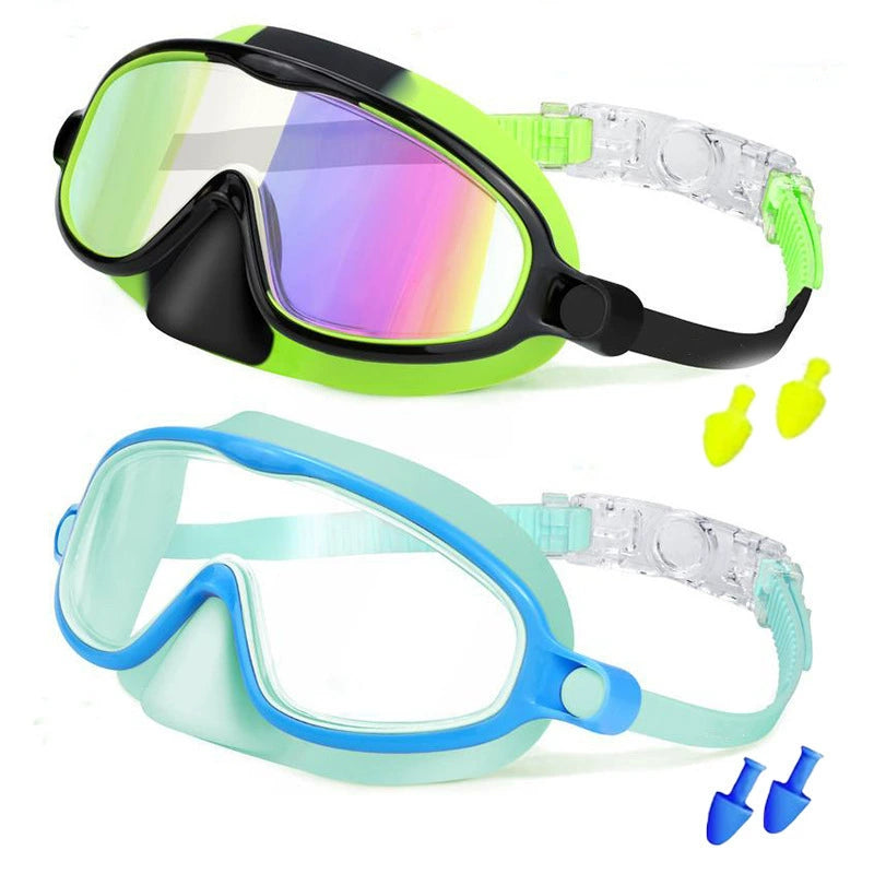🏊 Universal Protection Swim Goggles with Nose Cover