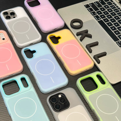 💥Candy-colored magnetic two-in-one phone case for iPhone 17 Pro Max Jelly Shell