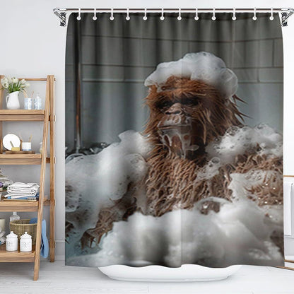 🌋Dinosaur Volcano Waterproof Fabric Shower Curtain