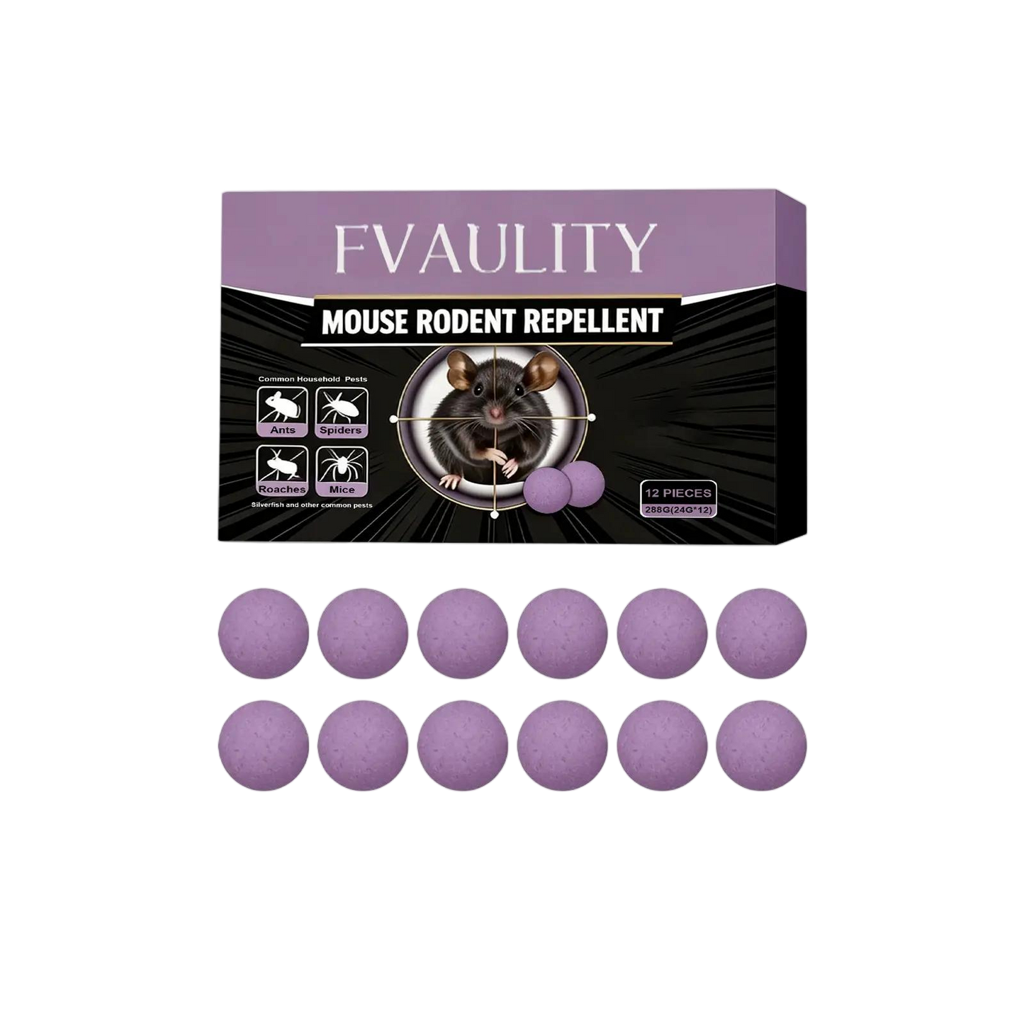 🐭 12-Pack Rodent Repellent Balls, Effective Pest Control Solution