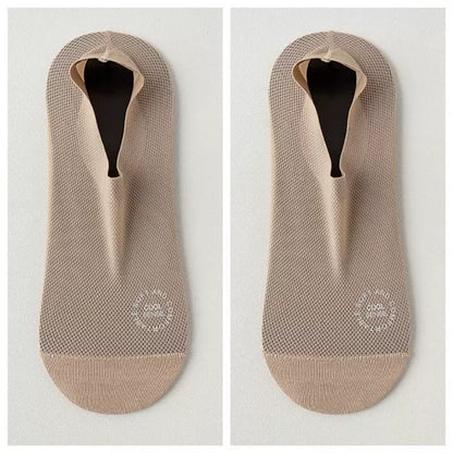 🧦7Pairs Men's Invisible Socks – Lightweight summer style with breathable mesh and cotton soles; moisture-wicking