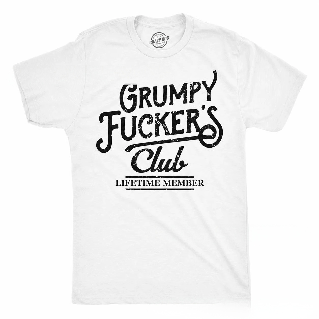 👕 Mens Funny Grumpy F*ckers Club Sarcastic Graphic Novelty Tee