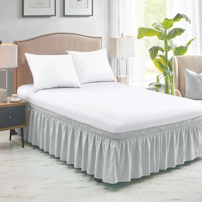 🛏️Elegant Elastic Wrap-Around Bed Skirt