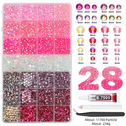 💎 Jelly Flatback RhinestonesBedazzling Kit, DlY Diamond Art