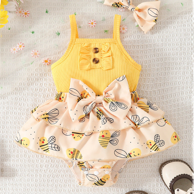 👗Cute summer dress set for baby girls