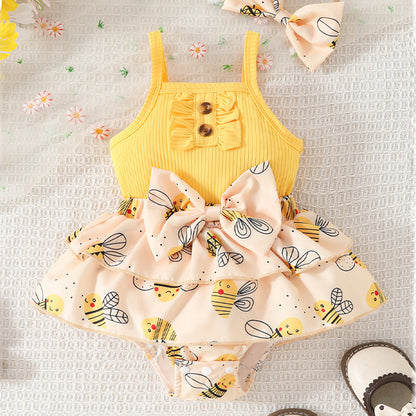 👗Cute summer dress set for baby girls
