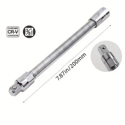 🔧 Socket Ratchet Wrench Set - 3 Bendable Shafts Connecting Rod
