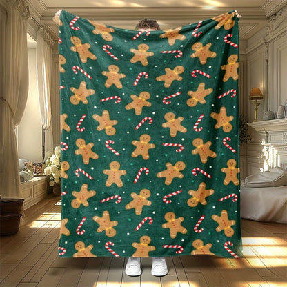 🕷️Ultra-Soft Spider Pattern Flannel Throw Blanket
