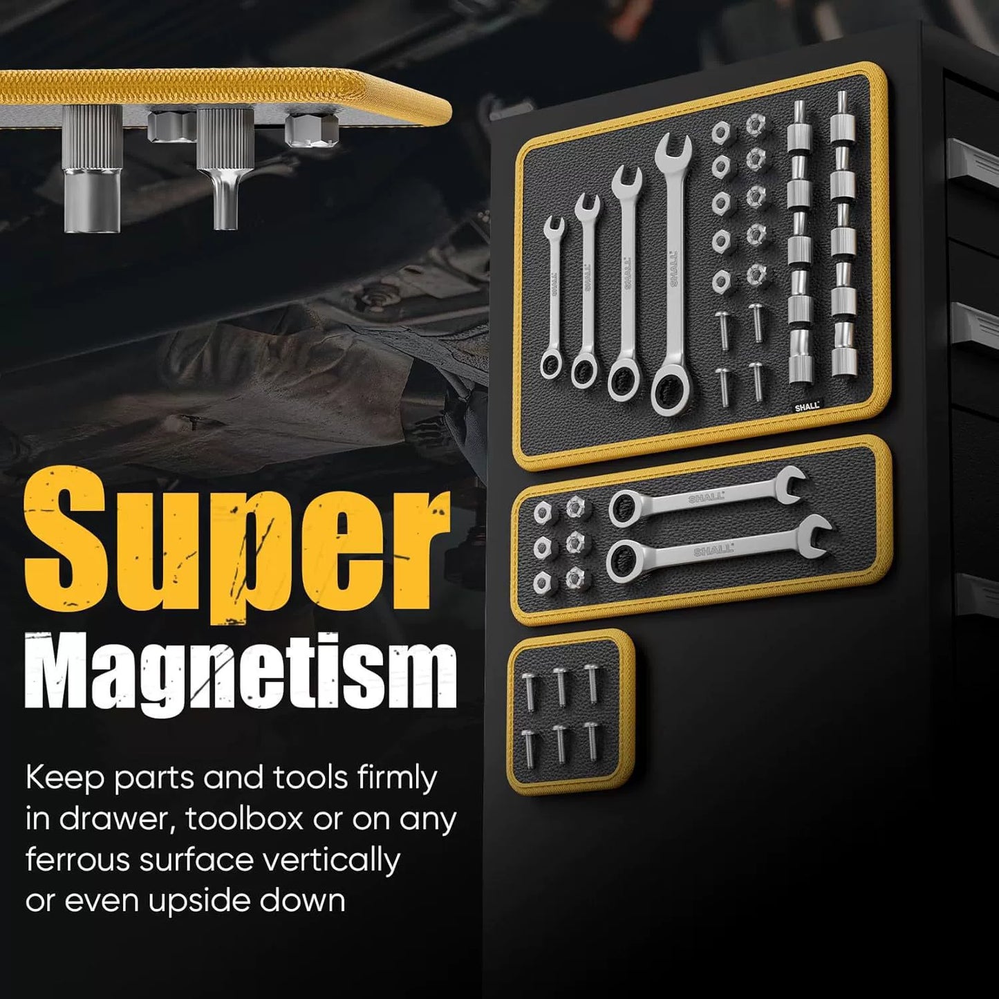 🧲🛠️ Flexible Magnetic Tool Mat & Tray Holder