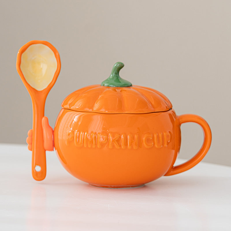 Pumpkin ceramic cup
