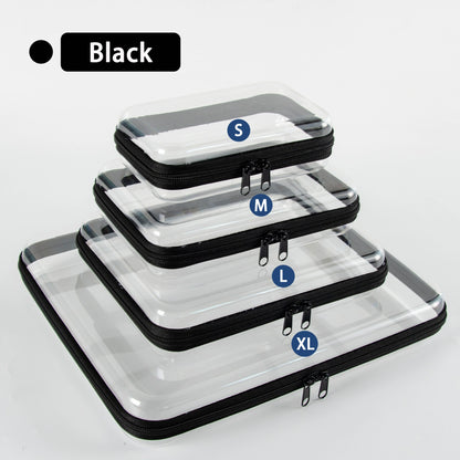 📦 High Transparency Organizer Storage Box Clear Hard Zipper Case