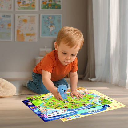 Puppy Phonetic Symbol Reading Poster - Educational Toy for Children