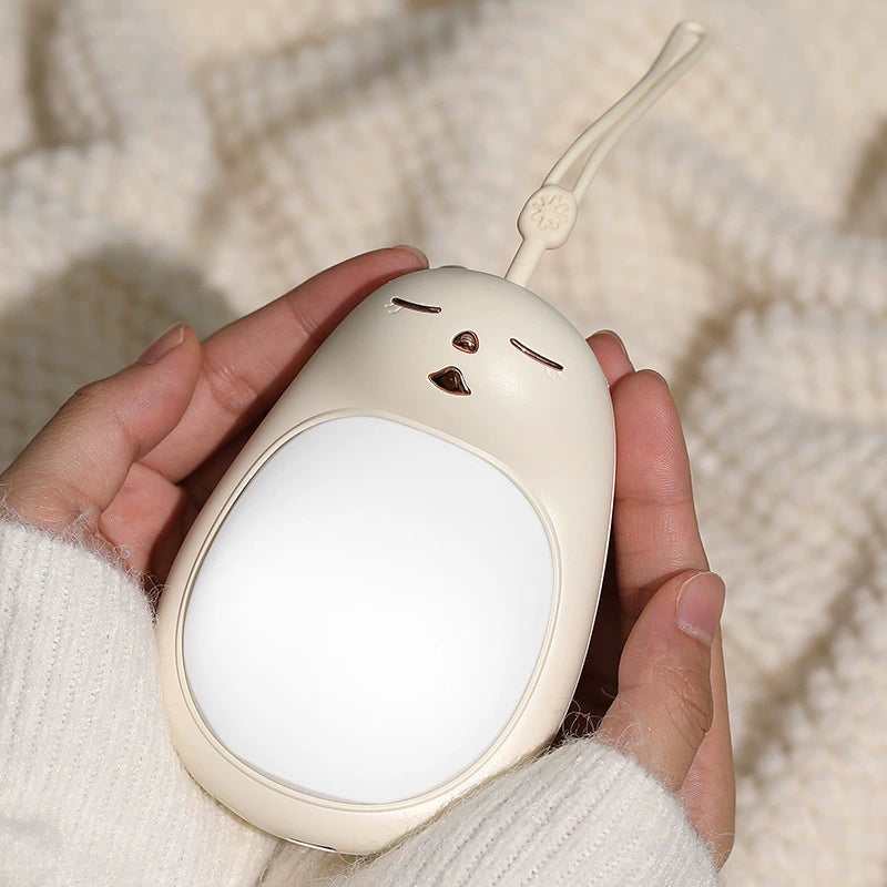 🔋Rechargeable Bear Hand Warmers— Magnetic, 3 Heat Settings & Pocket-Size Design
