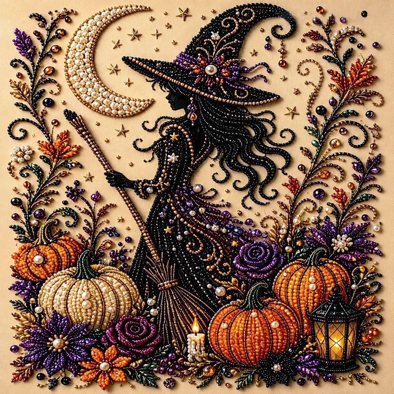 👻💎Halloween Ghost Pearl Art DIY Kit