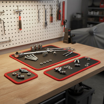 🧲🛠️ Flexible Magnetic Tool Mat & Tray Holder