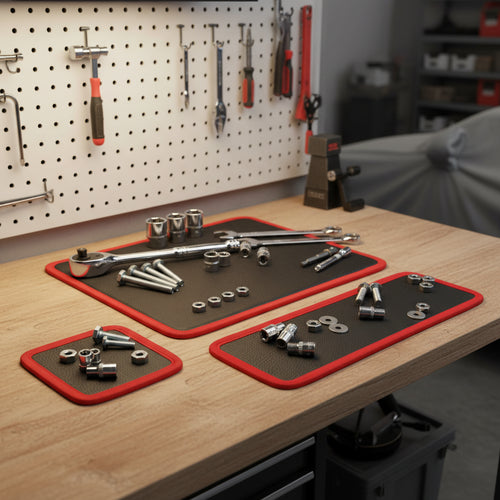 🧲🛠️ Flexible Magnetic Tool Mat & Tray Holder