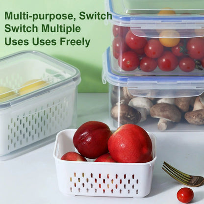 🥬 Fruit Storage Containers 4 PCS