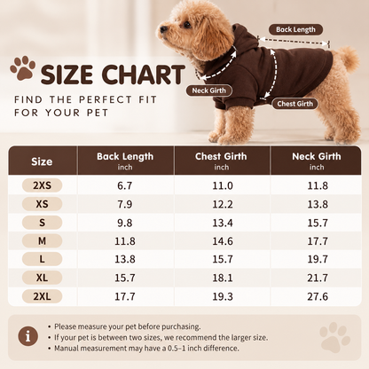 🐾Soft Hooded Pet Apparel Set