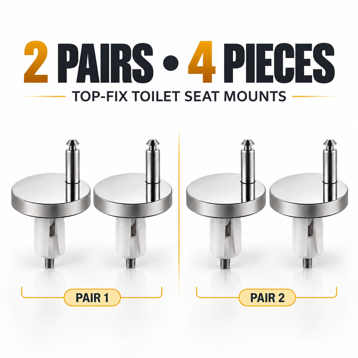 🔩🚽 Stop the Wobble Fast — Top-Fix Toilet Seat Hinge Bolts for a Firmer, More Secure Seat ✨