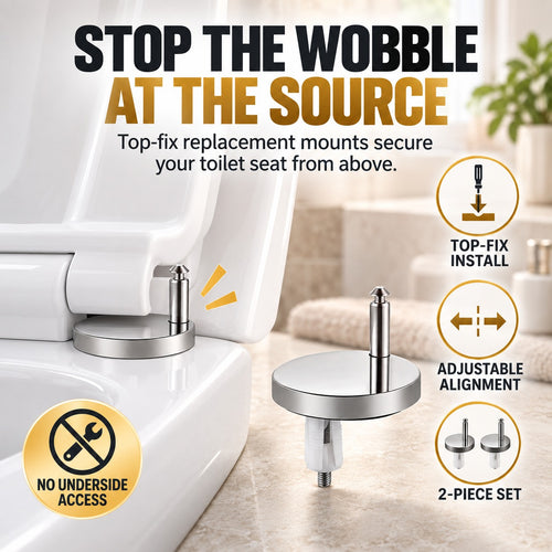 🔩🚽 Stop the Wobble Fast — Top-Fix Toilet Seat Hinge Bolts for a Firmer, More Secure Seat ✨