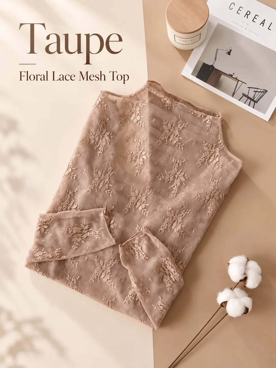 🌸Women's Floral Lace Mesh Tops – Elegant Sheer Mock Neck Layering Shirts 💖