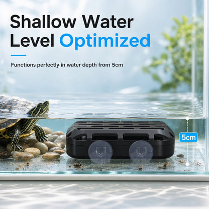 🐢Turtle Tank Poop Collector – Aquarium Waste Cleaner Box with Strong Suction Cups 🧼