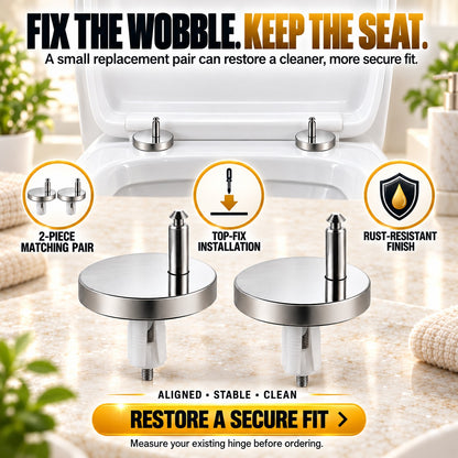 🔩🚽 Stop the Wobble Fast — Top-Fix Toilet Seat Hinge Bolts for a Firmer, More Secure Seat ✨