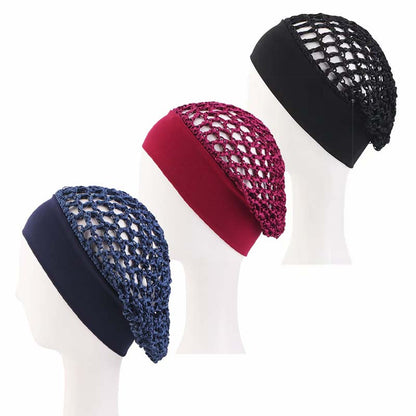 🌙Stretchy Wide-Edge Sleeping Cap Set