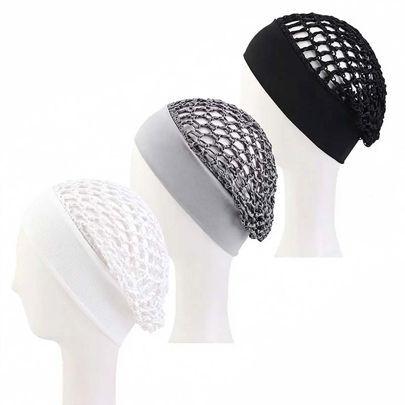 🌙Stretchy Wide-Edge Sleeping Cap Set