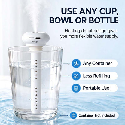 💧 Portable USB-C Cool Mist Humidifier – Tank-Free Ultrasonic Mist Maker