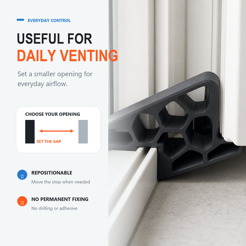 Anti-Slam Sliding Door Track Stopper – Protect Your Glass & Rails! 🚪🛡️