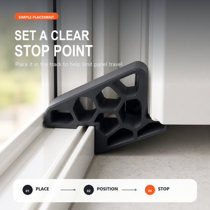 Anti-Slam Sliding Door Track Stopper – Protect Your Glass & Rails! 🚪🛡️