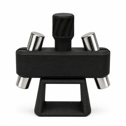 💅[Viral Nail Art Essential] Rotating Cat Eye Gel Nail Magnet Tool with Dual Height Finger Rests – Effortless 3D Aura Nails!