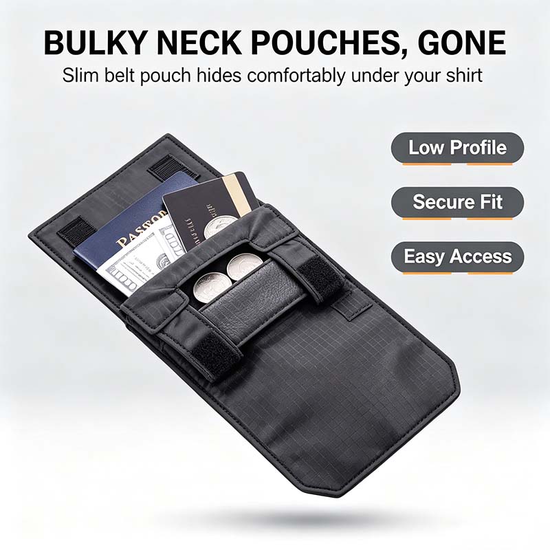 ✨ Compact Invisible Waist Bag – Discreet Storage for Phone, Passport & ID 📱💳