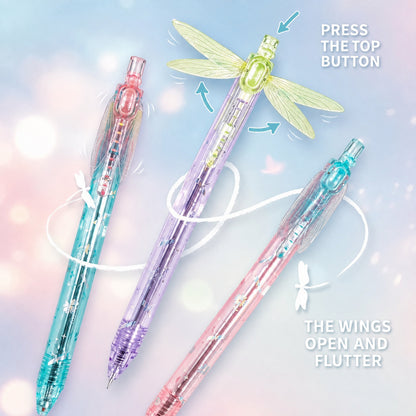 🖊️Gleaming Wings Dragonfly Pen Set – Magical Fluttering Wings for Fun Writing! 🧚‍♀️