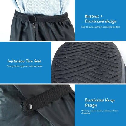 🌧️ Waterproof Rain Boot Covers ☔ | Reusable & Foldable Shoe Protector with 60° Wide Opening 🥾